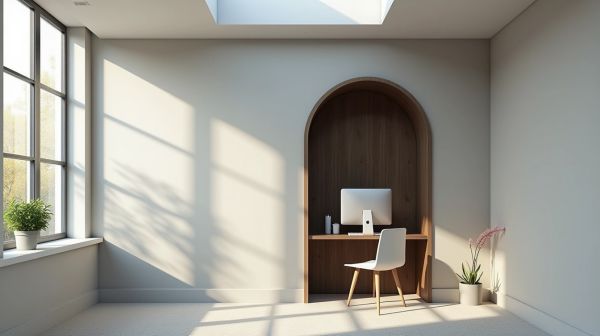 Un espace de travail calme avec une cabine téléphonique insonorisée